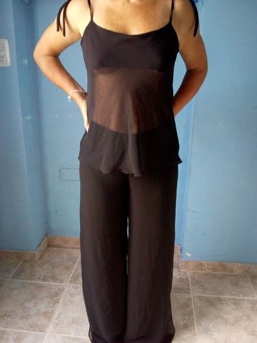 Palazo De Gasa Con Blusa, Usado, Excelente Estado