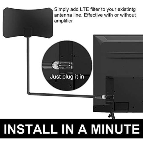 Filtro Lte Para Antena De Tv, Filtro Lte 4g / 5g Purificador