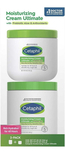Crema Hidratante Cetaphil 2 Tarros  1.132 - g a $80