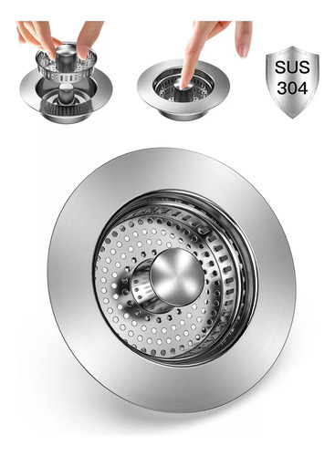 Tapón De Desagüe For Fregadero De Cocina 3 En 1 De Nathlafu
