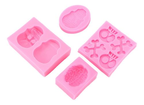 Moldes Para Fondant De Halloween, Resistentes A Altas Temper