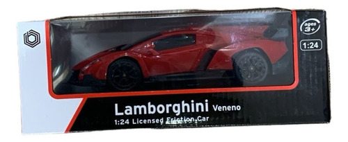 Auto Lamborghini Veneno Coleccion 1:24 Plastico C/ Licencia