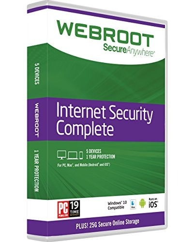 Software Webroot Internet Security Complete + Antivirus 2017