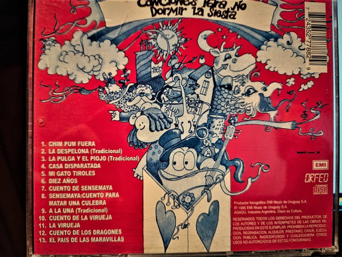 3 Cds Niños: Cantacuentos, Canciones Pnd La Siesta, Ruperto (Usado)