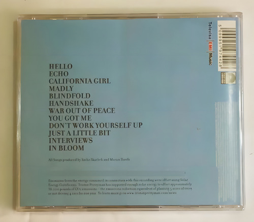 Novo CD selado de Tristan Prettyman Hello X