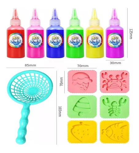 Juego De Juguetes Acuáticos 3d De 17 Piezas Hecho A Mano