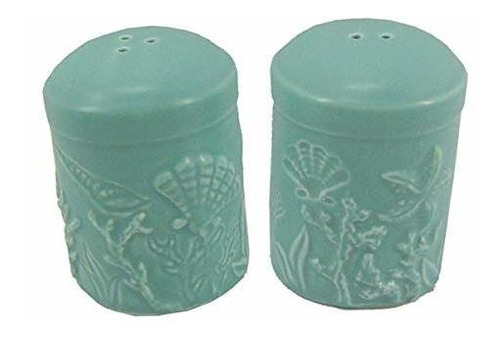 Sea Life Salt And Pepper Shaker Set Beach Nautical Decor