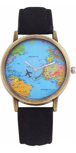 Reloj De Viaje Minilujia Con Diseño De Avión En Movimiento