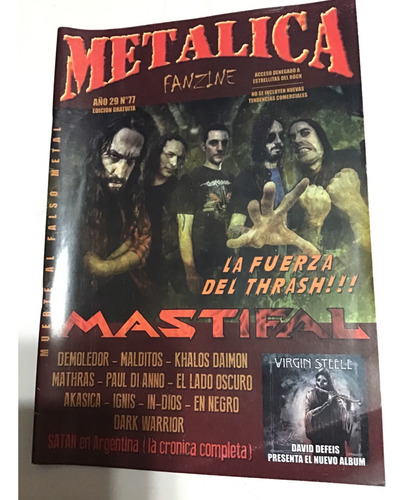 Metalica Fanzine 74 Dic 2014 Falcon El Dragon (Usado)