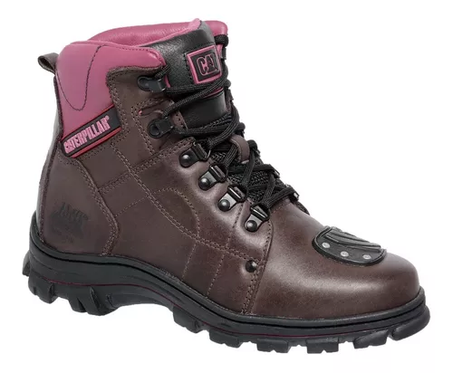 Coturno adventure bota caterpillar couro látego marrom- em Promoção na  Americanas