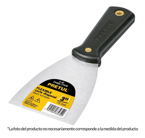 Espátula 4 , Flexible Pretul 21517 Pack 2 Pzs