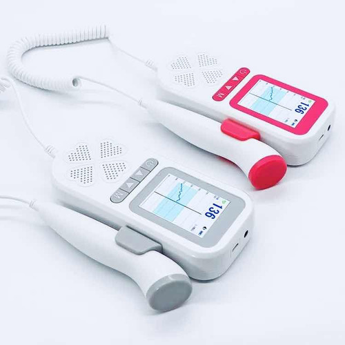 Monitor Doppler Fetal Recargable Con Gráfica De Curva.