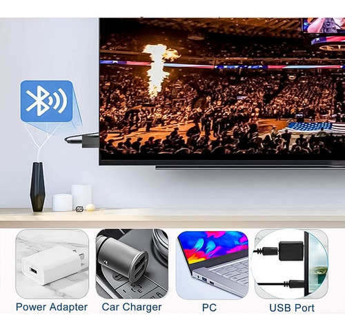 Imagen 5 de 10 de Transmisor Y Receptor De Audio Bluetooth Jack 3 En 1 - Otec