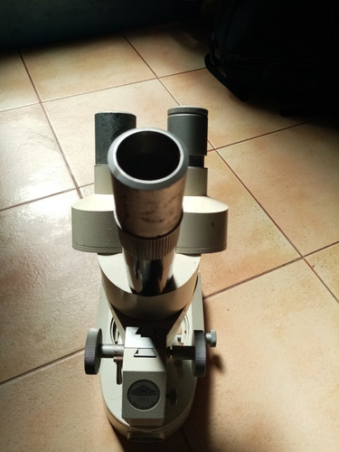 Microscopio Binocular Hertel & Reuss Ste6 - Aleman-año 1970