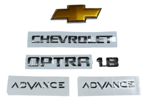 Kit De Emblemas Chevrolet Optra Advance (6pcs)