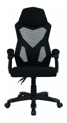 Cadeira de escritório Multilaser GA211 ergonômica  preta com estofado de mesh