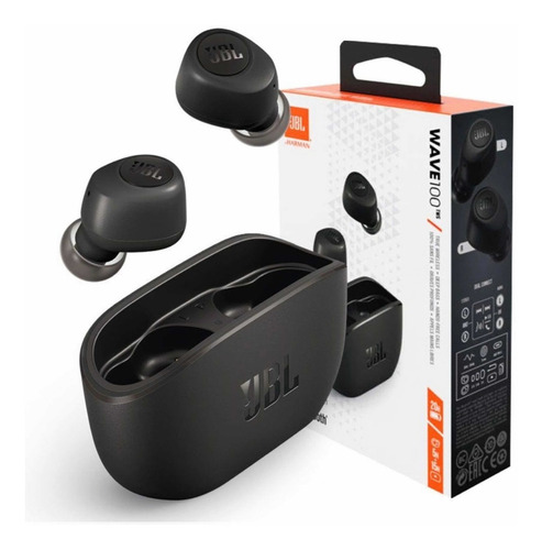 Imagen 7 de 8 de Audífono in-ear gamer inalámbrico JBL Wave 100TWS JBLW100TWS black