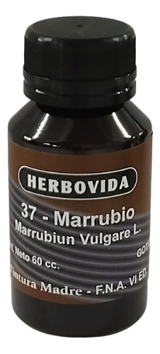 Tintura Madre Marrubio X 60 Cc Herbovida