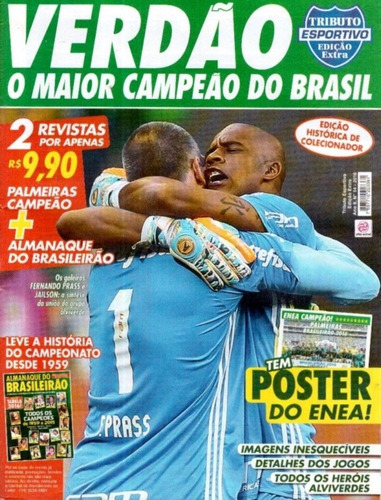 Kit Revista Verdão O Maior Campeão Do Brasil 1959 A 2015