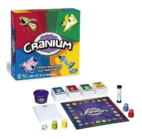 Juego De Mesa Cranium 600 Tarjetas 84g De Masa Hasbro