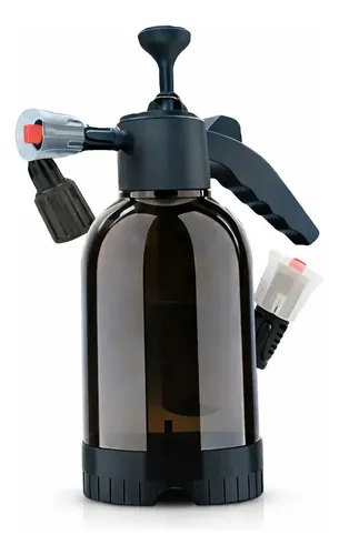 Pulverizador Borrifador Alta Pressão Snow Foam 2 Litros Manual Profissional com 3 Bicos Espuma Ativa Automotivo Lavagem Carro Moto Limpeza Detalhamento Jardim Uso Geral Híbrido 3 Em 1 Cor Preto nohara
