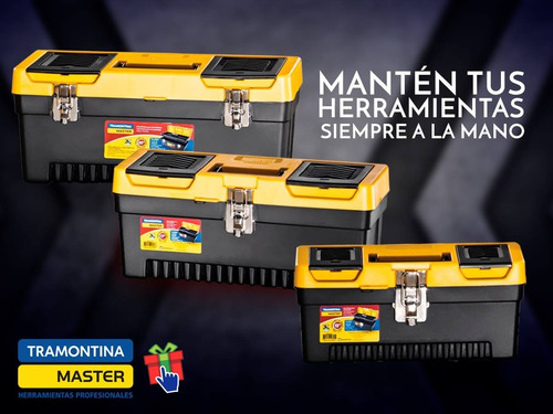Imagen 4 de 9 de Caja Para Herramientas Tramontina Master Grande 50cm