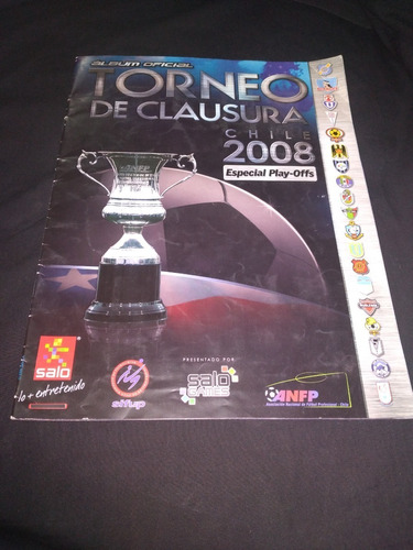 Álbum Torneo De Clausura Chile 2008 Incompleto