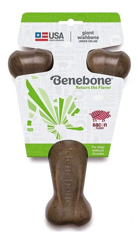 Brinquedo Para Cachorro Benebone Wishbone Bacon Extra Grande