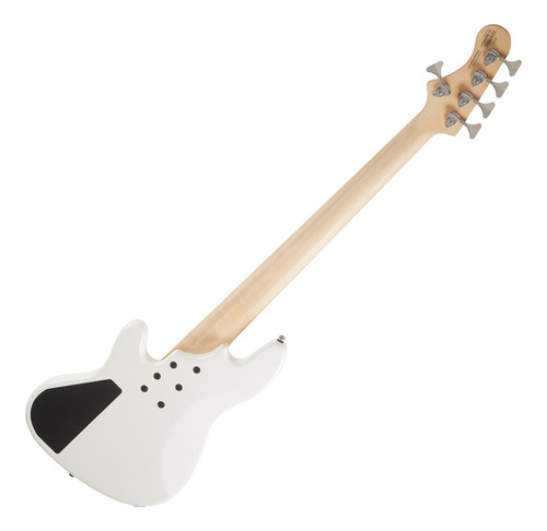 Baixo Ativo 5 Cordas Cort Elrick Njs5 Branco Com Case