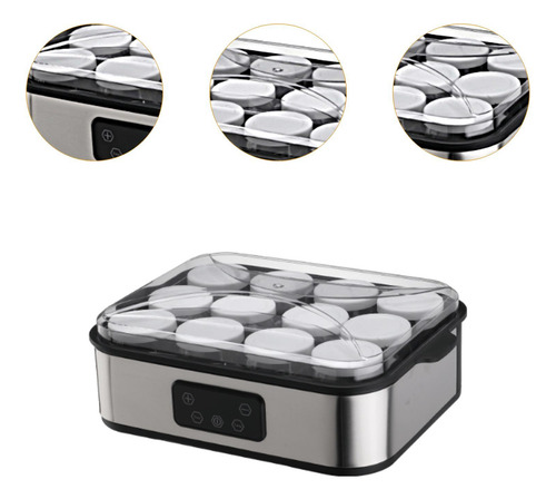 Iogurteira Compacta, Fabricante De Queijo Grego Natto Com 12