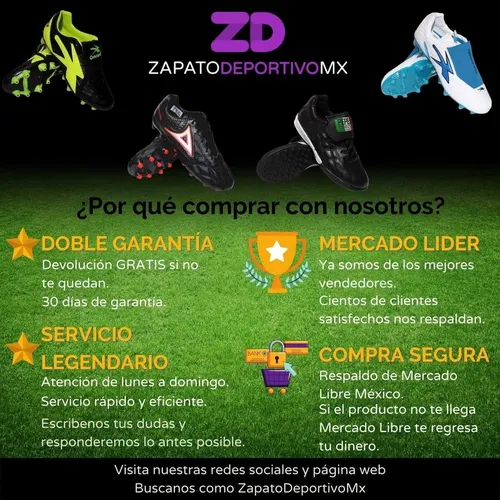 Zapato Futbol Soccer Concord S201xn Piel Negro Amarillo S201