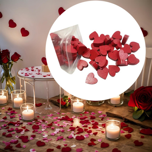 100x Corazón De Valentín, Letrero De Madera, Decoración