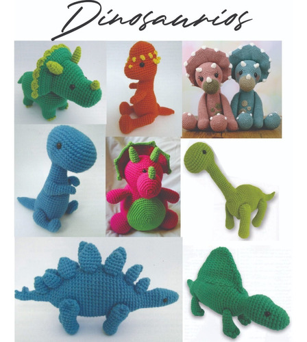 18 Patrones Dinosaurios Amigurumis