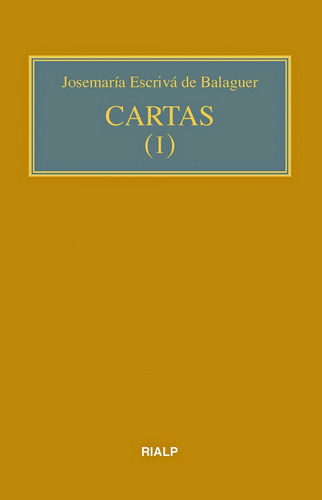 Libro Cartas I (bolsillo, Rustica) - Escriva, Josemaria