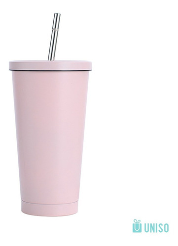 Imagem 3 de 5 de Copo Térmico C/ Canudo 500ml