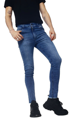 Pantalón Jeans Luxo Colbie Proceso Skinny Hombre Oferta 