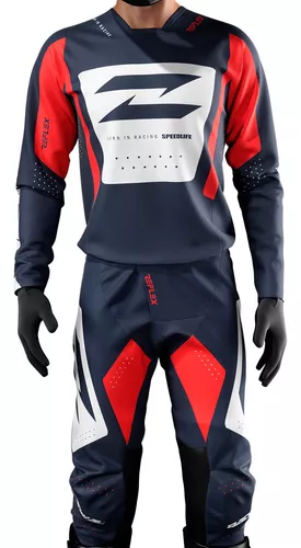 Conjunto Atv Motocross Reflex Azul Radikal