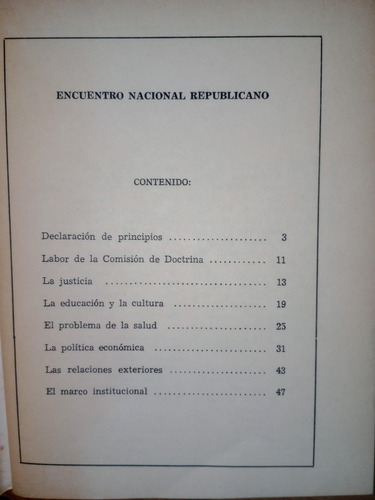 Declaración De Principios Encuentro Nacional Republicano