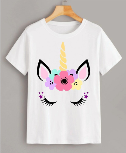 Imagen 1 de 2 de Playera Sublimada De Unicornio, Niña