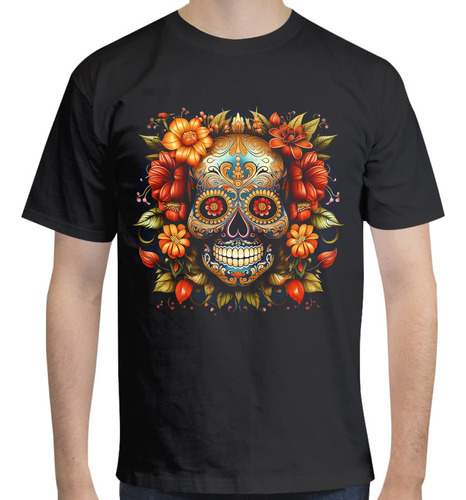 Playera Día De Muertos - Catrina Skull - Calavera De Azúcar