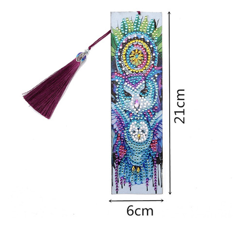 6pcs Marcador De Libro De Pintura De Diamantes 5d Sin