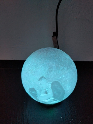Luna Con Foto Personalizada 14f Impresión 3d Con Luz (Usado)