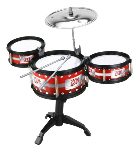 ` Brinquedos De Percussão Ajustados Do Tambor Das 3 Tambor