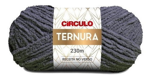Lã Trico Circulo Ternura 100g 230m (434 Tex) 100% Poliéster Cor 4055 - Cinza