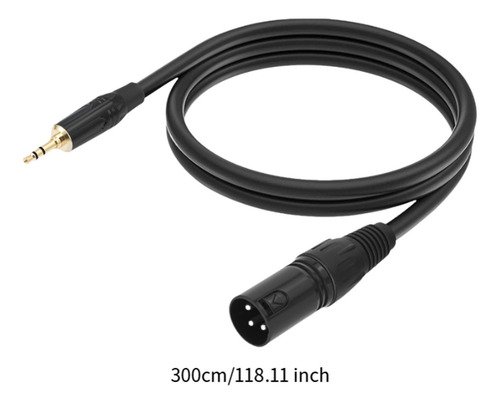 Cable De 3.5 Mm A Xlr Trs De 3.5 Mm A Xlr Resistente A 3m