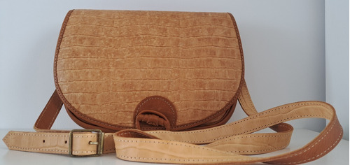 Cartera Bolso Dama Cuero Natural Oferta