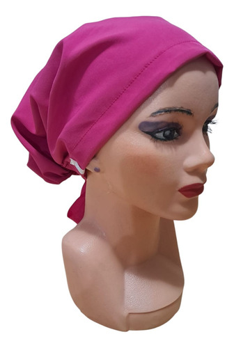 Gorro Médico Quirúrgico De Mujer Estampado Lisos Rosa Chicle Unitalla