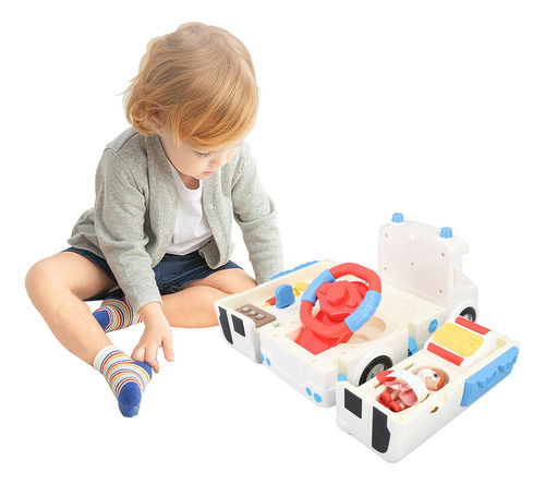 Veículo Ambulância De Brinquedo Simulado Como Veículo