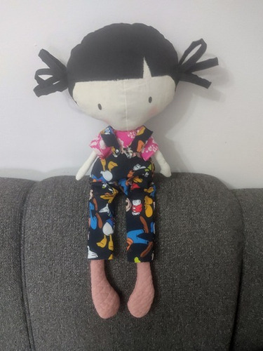 Boneca De Pano Grande Tilda Ragdoll Com Roupinhas Pra Trocar