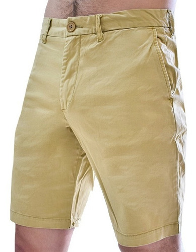 Bermuda China Gabardina Lisa Spandex 5 Bolsillos Calidad.